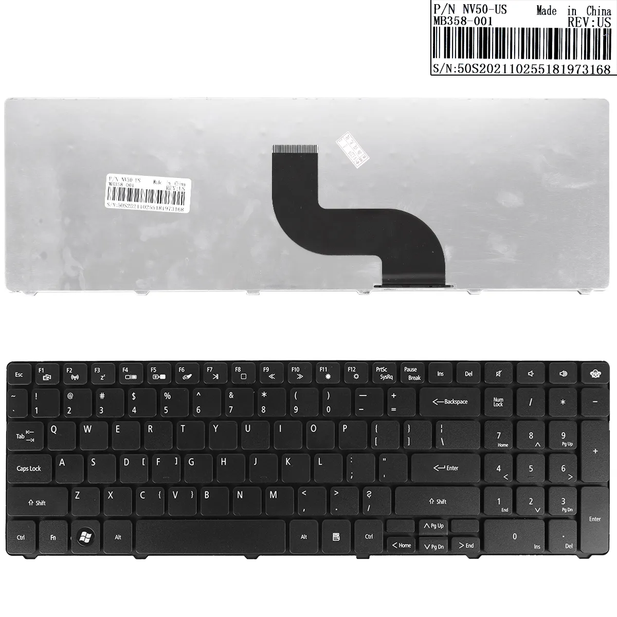 Picture of GATEWAY ID 15.6"/Packard Bell TM81 TM86 TM87 TM89 TM94 TX86/NV50A NV55C BLACK OEM